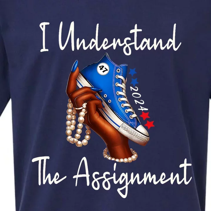 Chucks And Pearls Election 2024 I Understand The Assignment Sueded Cloud Jersey T-Shirt