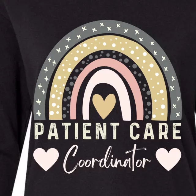 Certified Assistant Pca Patient Care Coordinator Rainbow Gift Womens Cotton Relaxed Long Sleeve T-Shirt