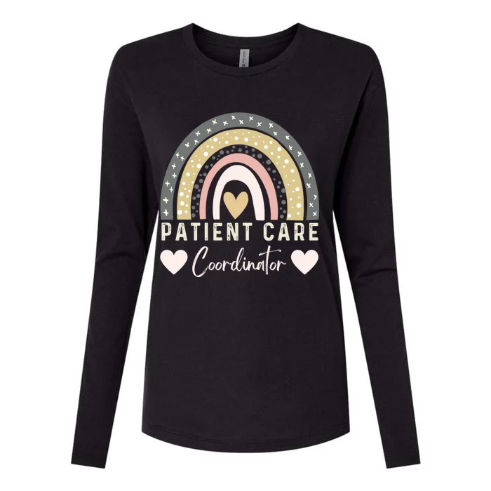 Certified Assistant Pca Patient Care Coordinator Rainbow Gift Womens Cotton Relaxed Long Sleeve T-Shirt