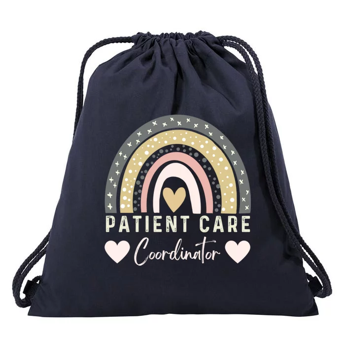 Certified Assistant Pca Patient Care Coordinator Rainbow Gift Drawstring Bag