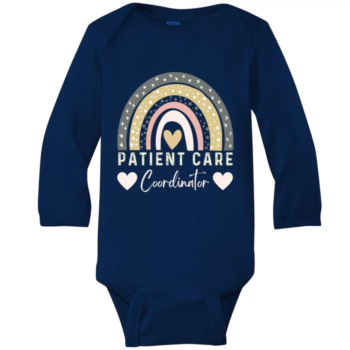 Certified Assistant Pca Patient Care Coordinator Rainbow Gift Baby Long Sleeve Bodysuit