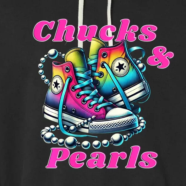 Chucks And Pearls Garment-Dyed Fleece Hoodie