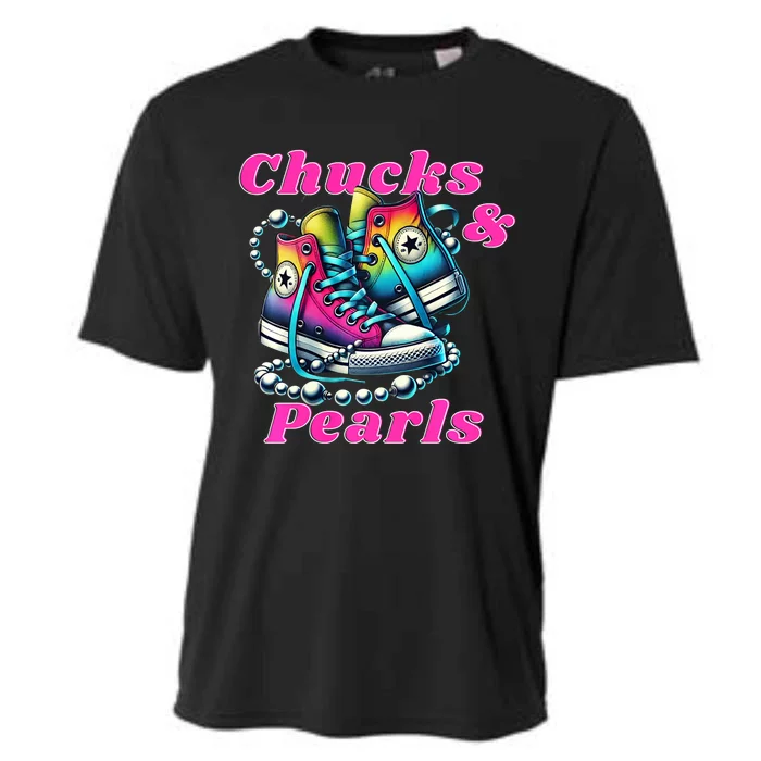 Chucks And Pearls Cooling Performance Crew T-Shirt