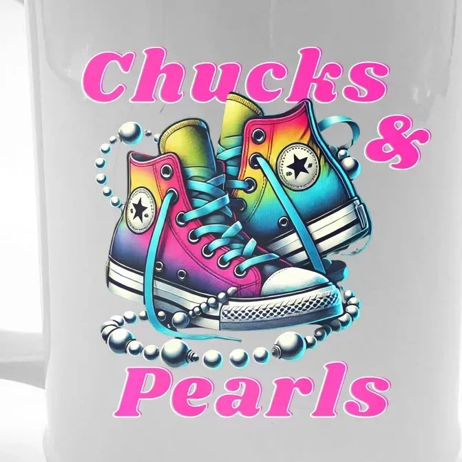 Chucks And Pearls Front & Back Beer Stein