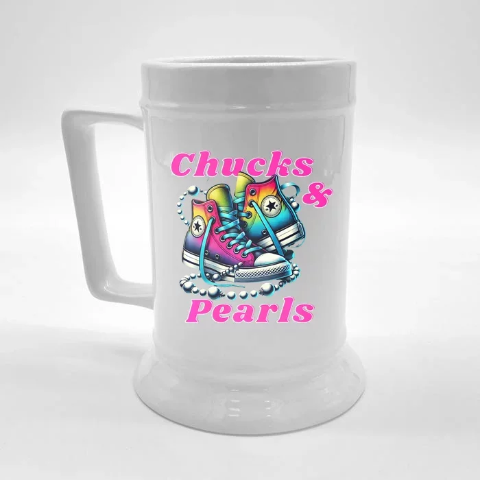 Chucks And Pearls Front & Back Beer Stein