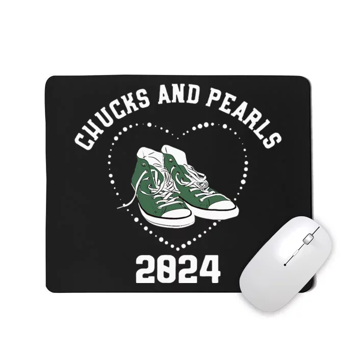 Chucks And Pearls Kamala Harris 2024 Mousepad