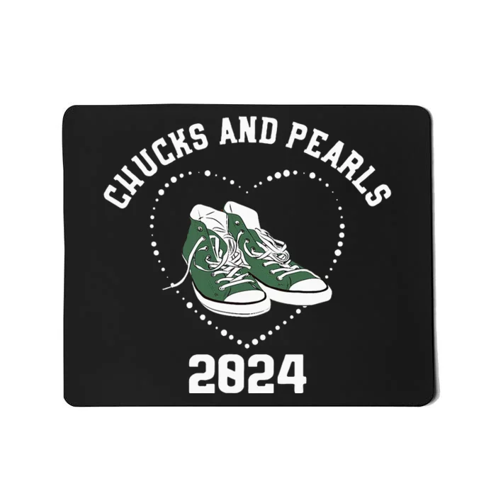 Chucks And Pearls Kamala Harris 2024 Mousepad