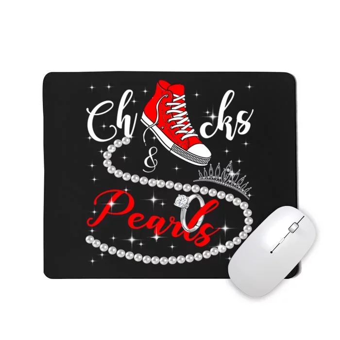 Chucks And Pearls 2024 Kamala Harris 2024 Vote President 47 Mousepad