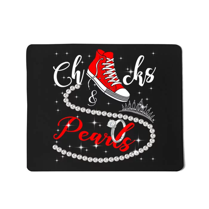 Chucks And Pearls 2024 Kamala Harris 2024 Vote President 47 Mousepad