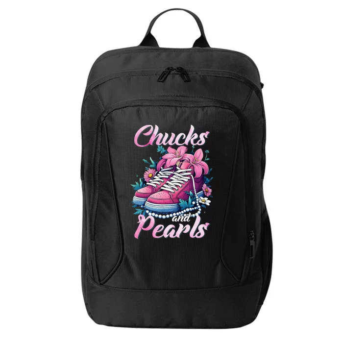 Chucks And Pearls Voting Kamala Harris Usa 2024 City Backpack