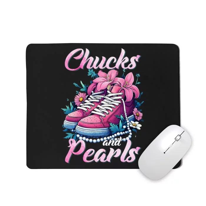 Chucks And Pearls Voting Kamala Harris Usa 2024 Mousepad