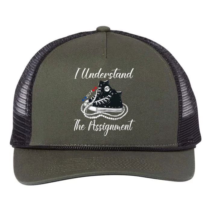 Chucks And Pearls Election 2024 I Understand Theignment Retro Rope Trucker Hat Cap