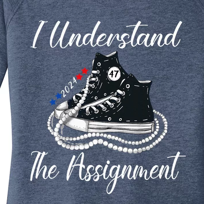 Chucks And Pearls Election 2024 I Understand Theignment Women's Perfect Tri Tunic Long Sleeve Shirt