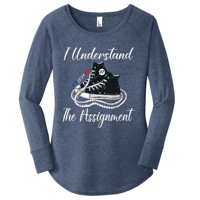 Chucks And Pearls Election 2024 I Understand Theignment Women's Perfect Tri Tunic Long Sleeve Shirt