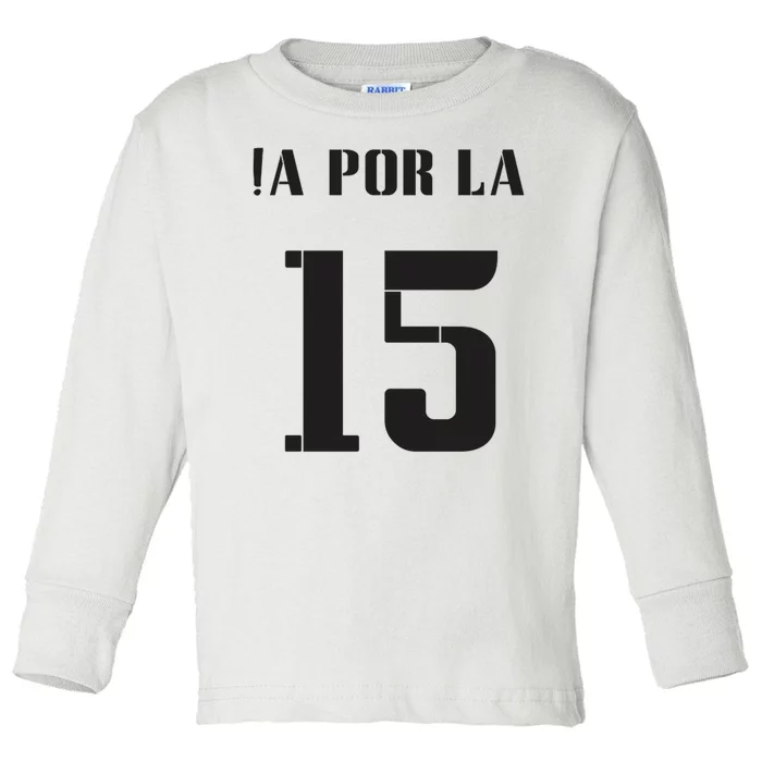 Cool A Por La 15 Real Madrid Soccer Toddler Long Sleeve Shirt