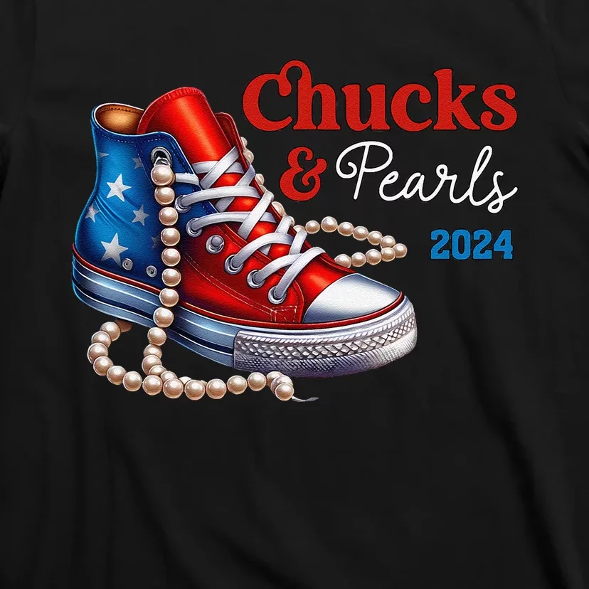 Chucks And Pearls 2024 IM With Her Kamala Gift T-Shirt