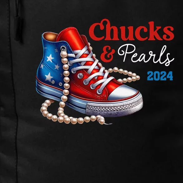 Chucks And Pearls 2024 IM With Her Kamala Gift Daily Commute Backpack