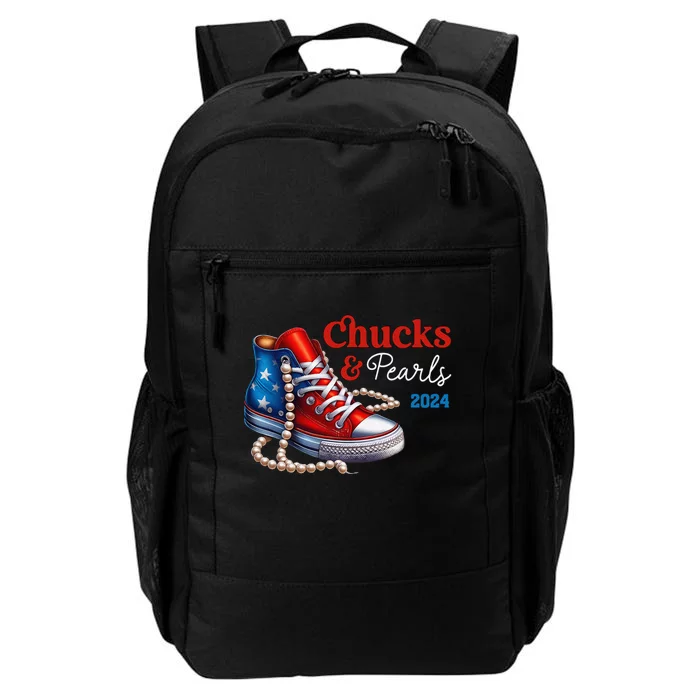 Chucks And Pearls 2024 IM With Her Kamala Gift Daily Commute Backpack