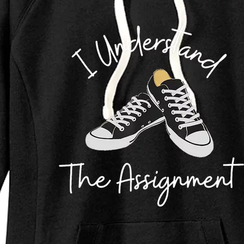 Chucks And Pearls Election 2024 I Understand The Assignment Women's Fleece Hoodie