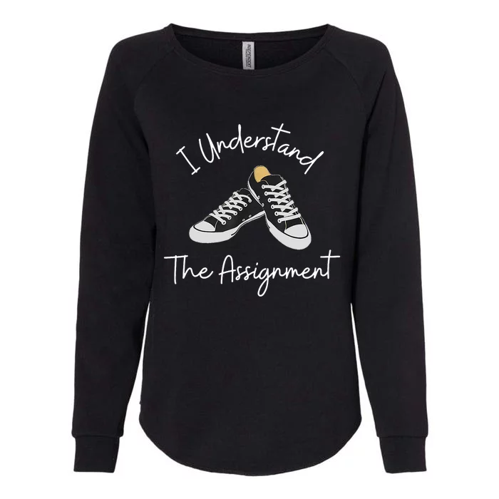 Chucks And Pearls Election 2024 I Understand The Assignment Womens California Wash Sweatshirt