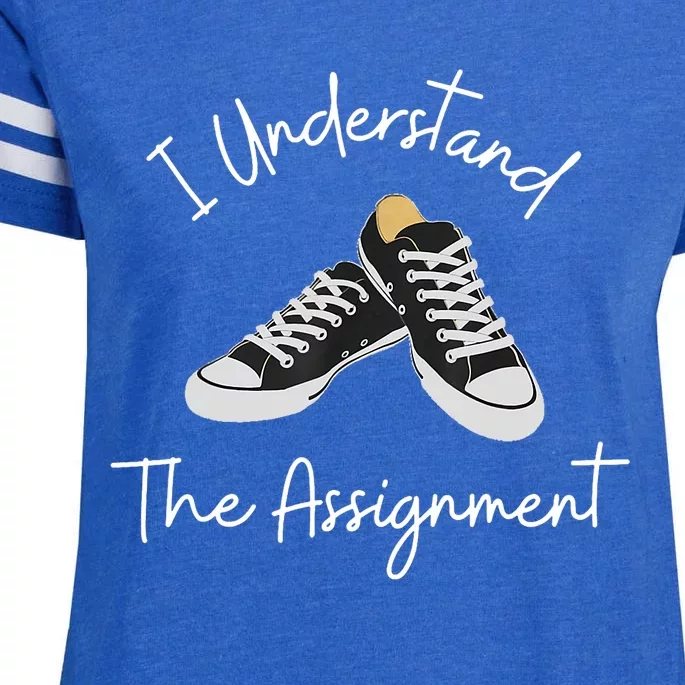 Chucks And Pearls Election 2024 I Understand The Assignment Enza Ladies Jersey Football T-Shirt