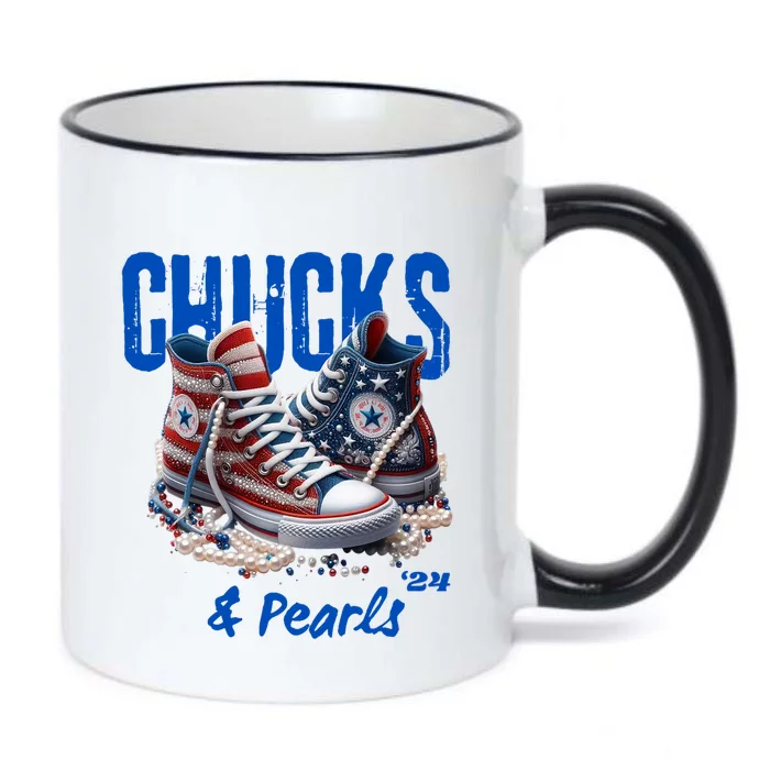 Chucks And Pearls Cute Women 2024 Black Color Changing Mug