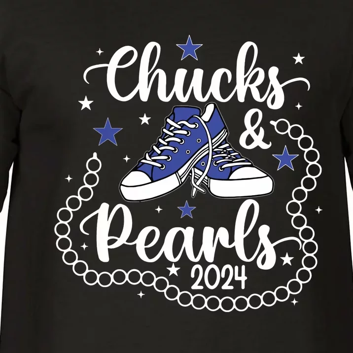 Chucks And Pearls Kamala Harris 2024 Meme Vote President Comfort Colors T-Shirt