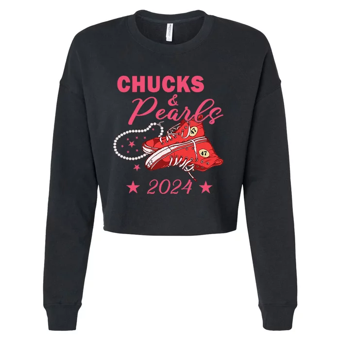 Chucks And Pearls Kmala 2024 Chucks And Pearls Cropped Pullover Crew