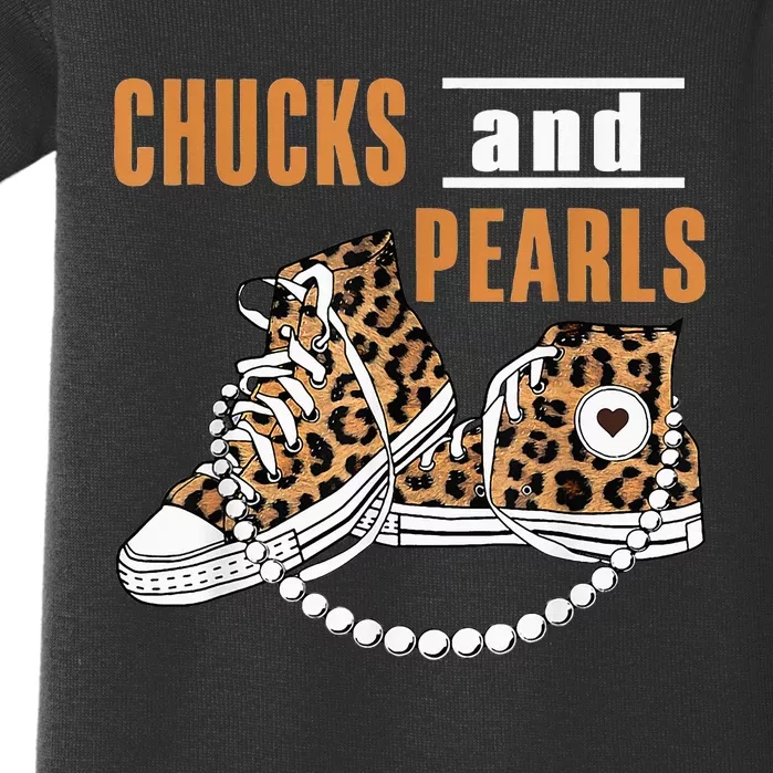 Chucks And Pearls Baby Bodysuit