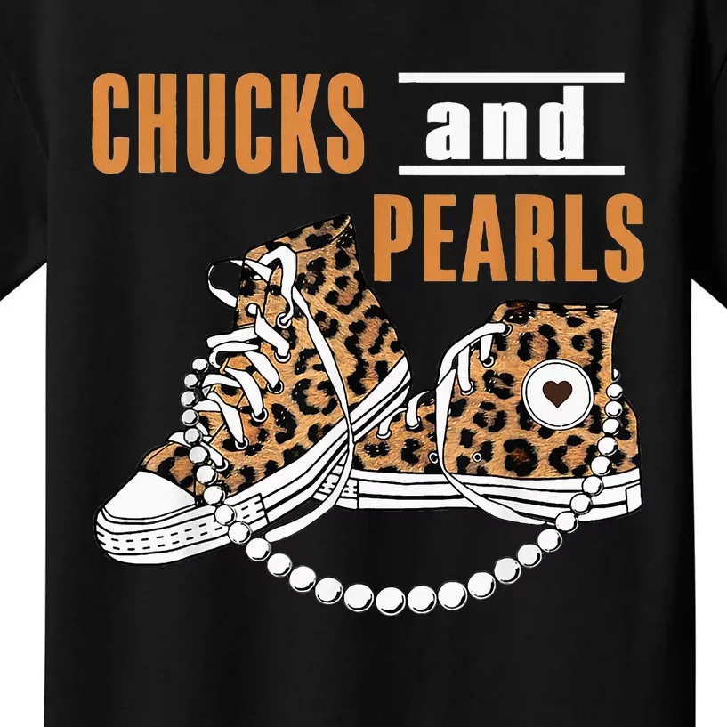 Chucks And Pearls Kids T-Shirt