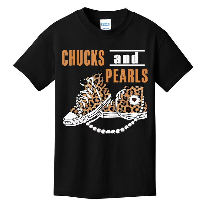 Chucks And Pearls Kids T-Shirt