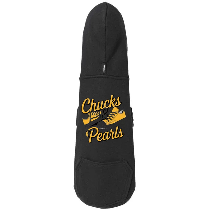 Chucks And Pearls For Women 2024 Doggie 3-End Fleece Hoodie