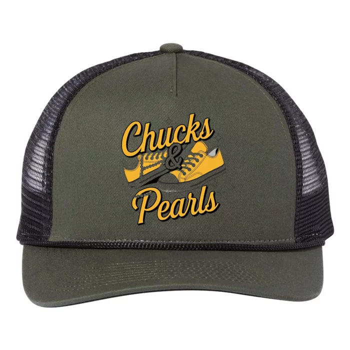 Chucks And Pearls For Women 2024 Retro Rope Trucker Hat Cap