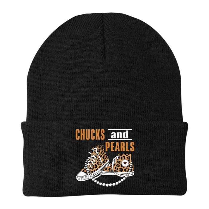 Chucks And Pearls Knit Cap Winter Beanie