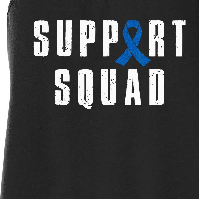 Child Abuse Prevention Awareness Warrior Support Squad Women's Racerback Tank