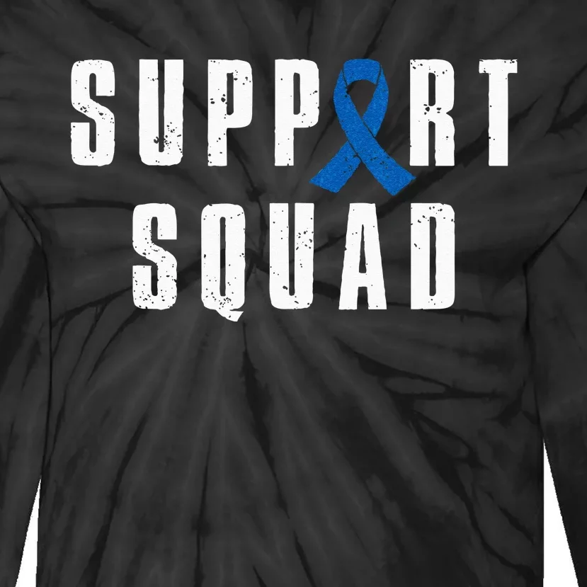 Child Abuse Prevention Awareness Warrior Support Squad Tie-Dye Long Sleeve Shirt