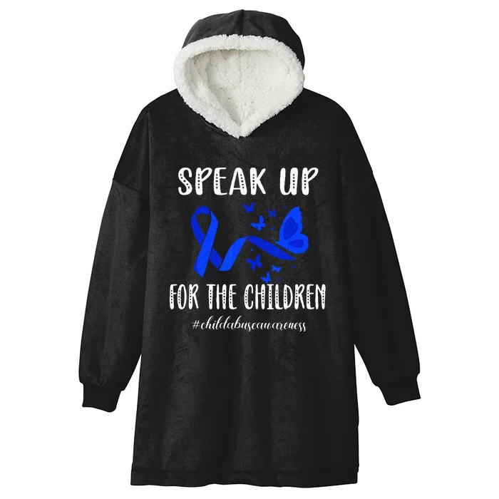 Child Abuse Prevention Month Child Abuse Awareness Hooded Wearable Blanket