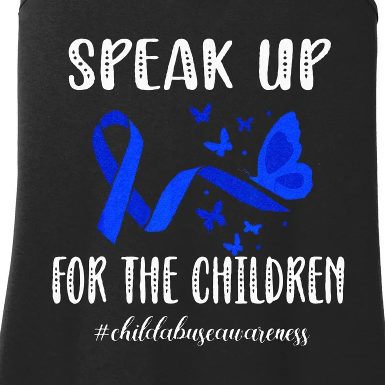 Child Abuse Prevention Month Child Abuse Awareness Ladies Essential Tank