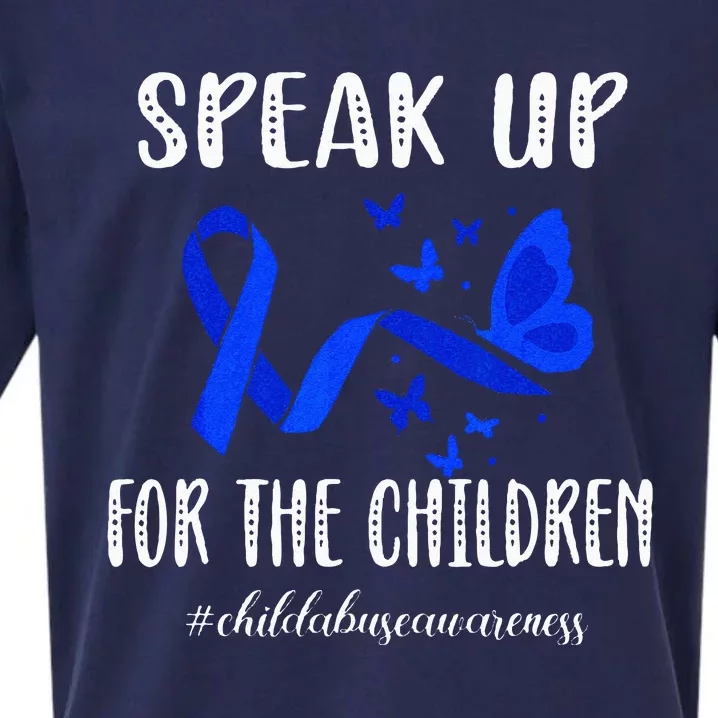 Child Abuse Prevention Month Child Abuse Awareness Sueded Cloud Jersey T-Shirt