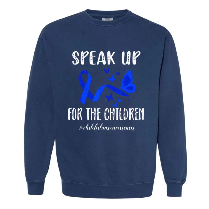 Child Abuse Prevention Month Child Abuse Awareness Garment-Dyed Sweatshirt