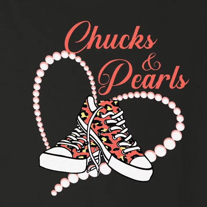 Chucks And Pearls 2024 IM With Her Kamala 2024 Toddler Long Sleeve Shirt