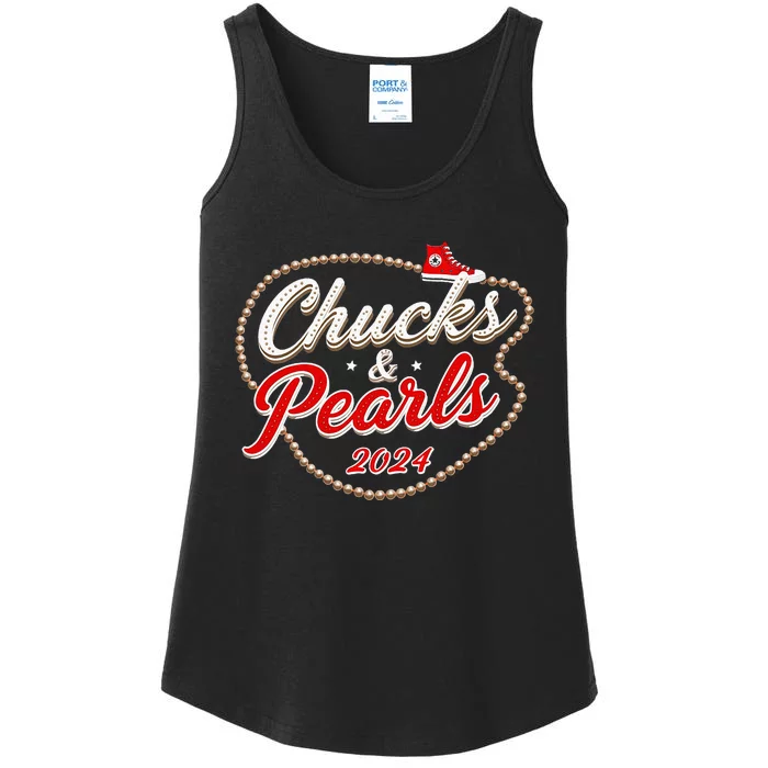 Chucks And Pearls For Women 2024 Ladies Essential Tank