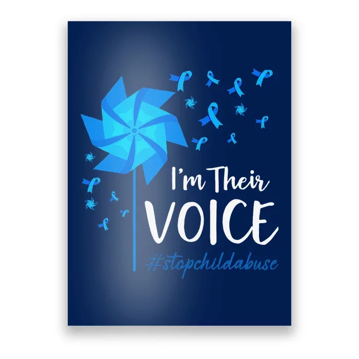 Child Abuse Prevention Awareness IM Their Voice Pinwheel Poster