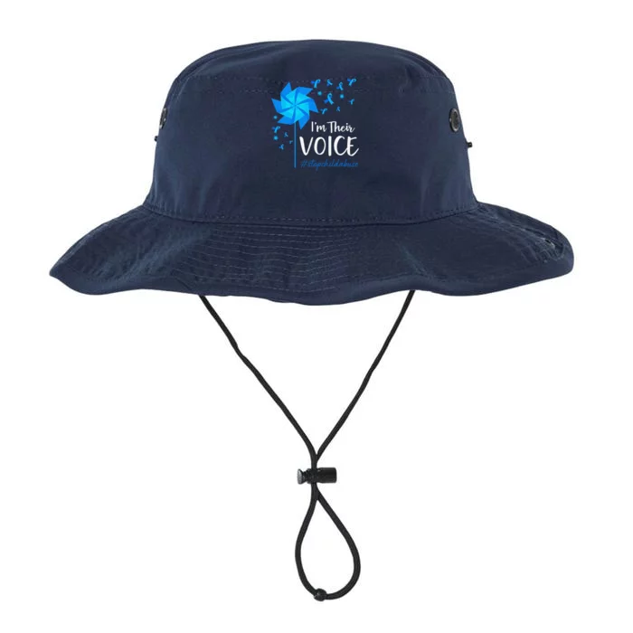 Child Abuse Prevention Awareness IM Their Voice Pinwheel Legacy Cool Fit Booney Bucket Hat