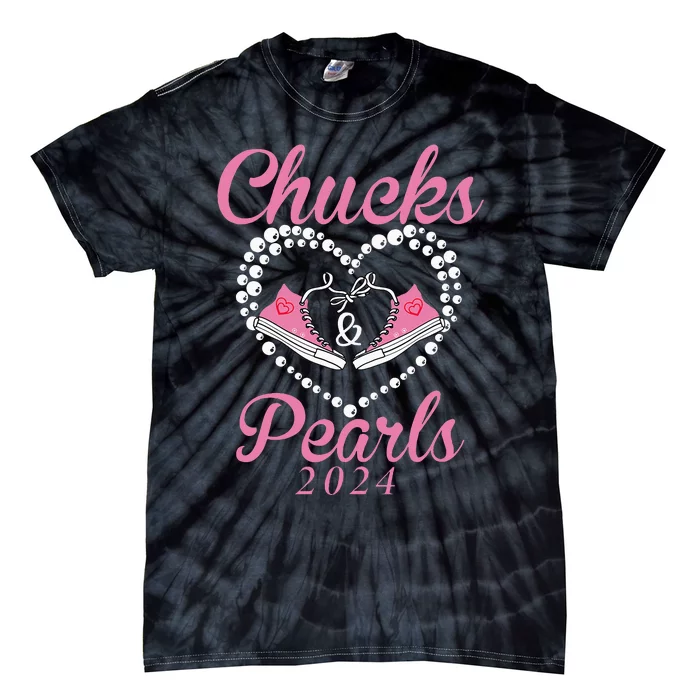 Chucks And Pearls 2024 Black History Chucks And Pearls Tie-Dye T-Shirt