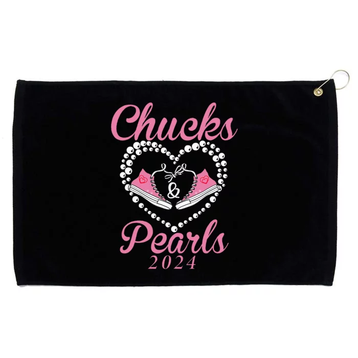 Chucks And Pearls 2024 Black History Chucks And Pearls Grommeted Golf Towel