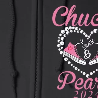 Chucks And Pearls 2024 Black History Chucks And Pearls Full Zip Hoodie