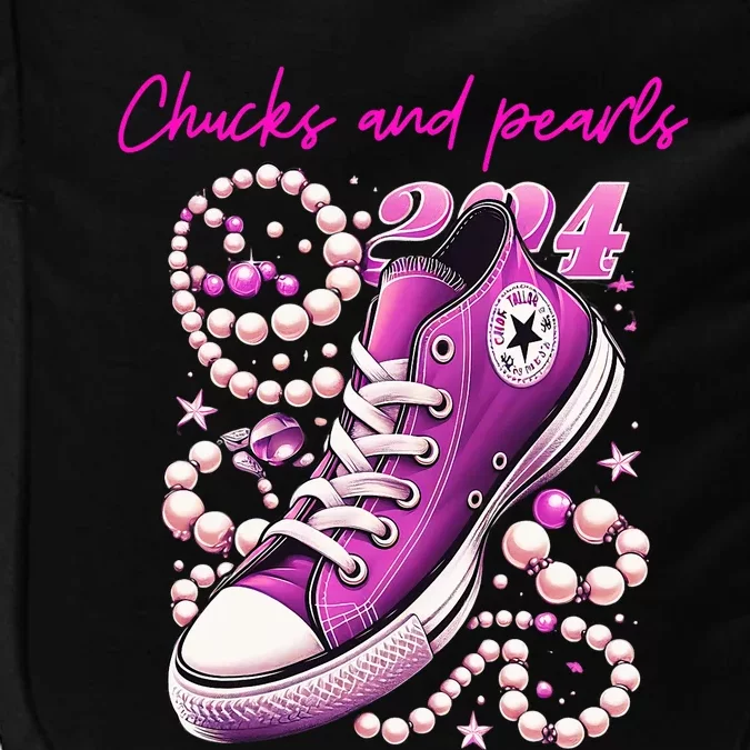 Chucks And Pearls Kamala Harris 2024 For President Impact Tech Backpack