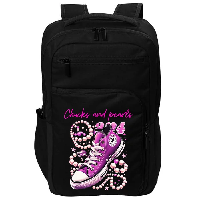 Chucks And Pearls Kamala Harris 2024 For President Impact Tech Backpack