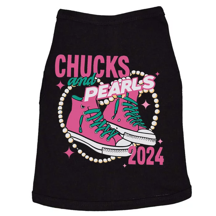 Chucks And Pearls IM With Her Kamala 2024 Doggie Tank